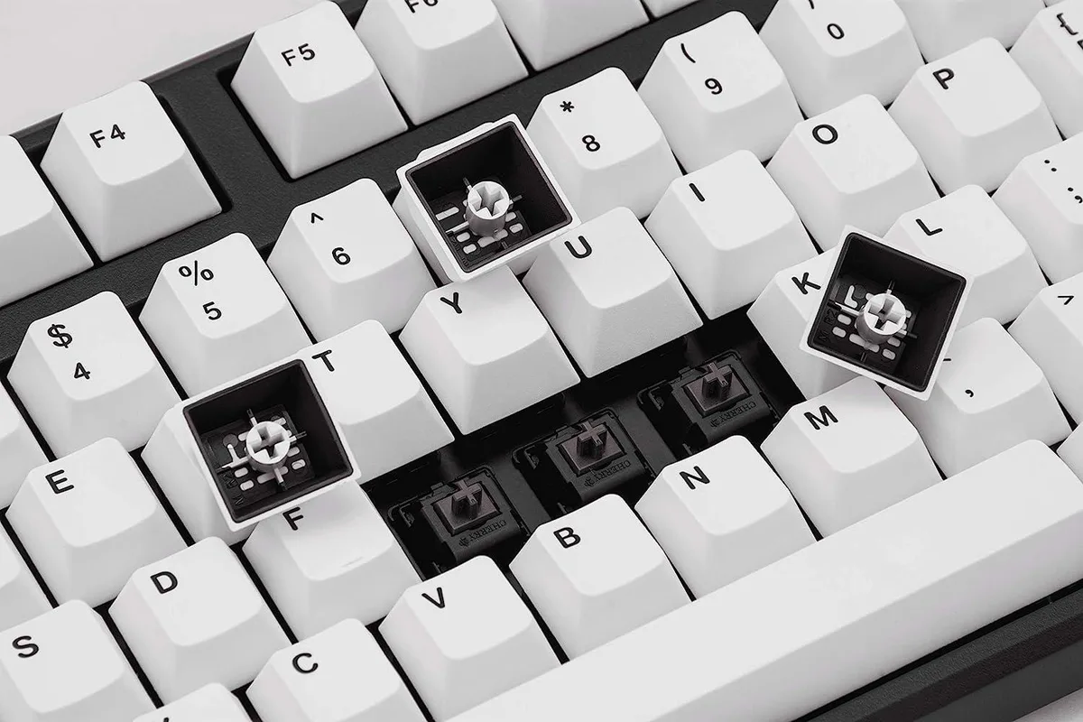 Mistel Mistel Doubleshot PBT Keycaps White 108+11 Keys OEM Profile 6.25U Space Bar — product photo