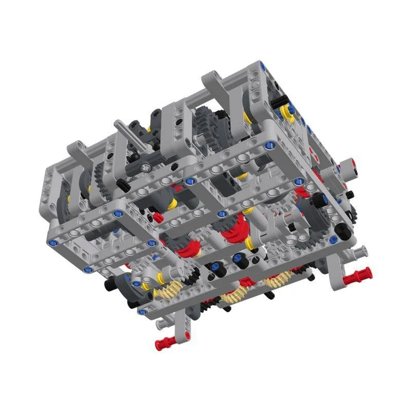 ZITIANYOUBUILD ZITIANYOUBUILD MOC-14405 Sequential Dual-Clutch Gearbox 8-Speed 713 Parts — product photo