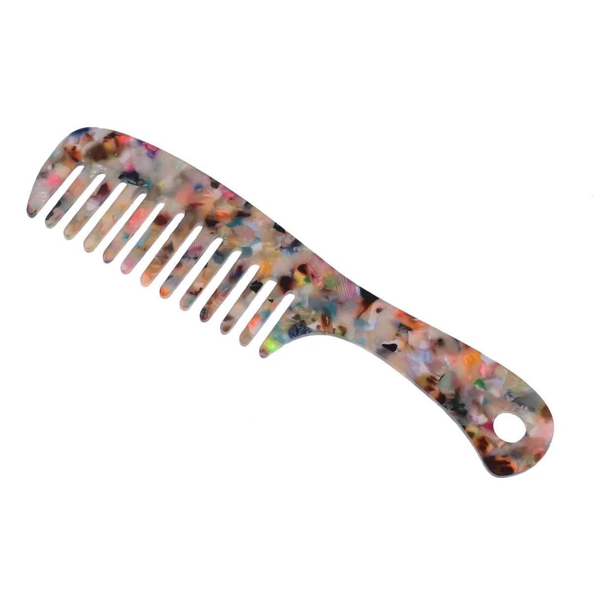 Unique-Bargains Unique-Bargains Wide-Tooth Detangling Comb Multicolor 18.7x4.5cm — product photo