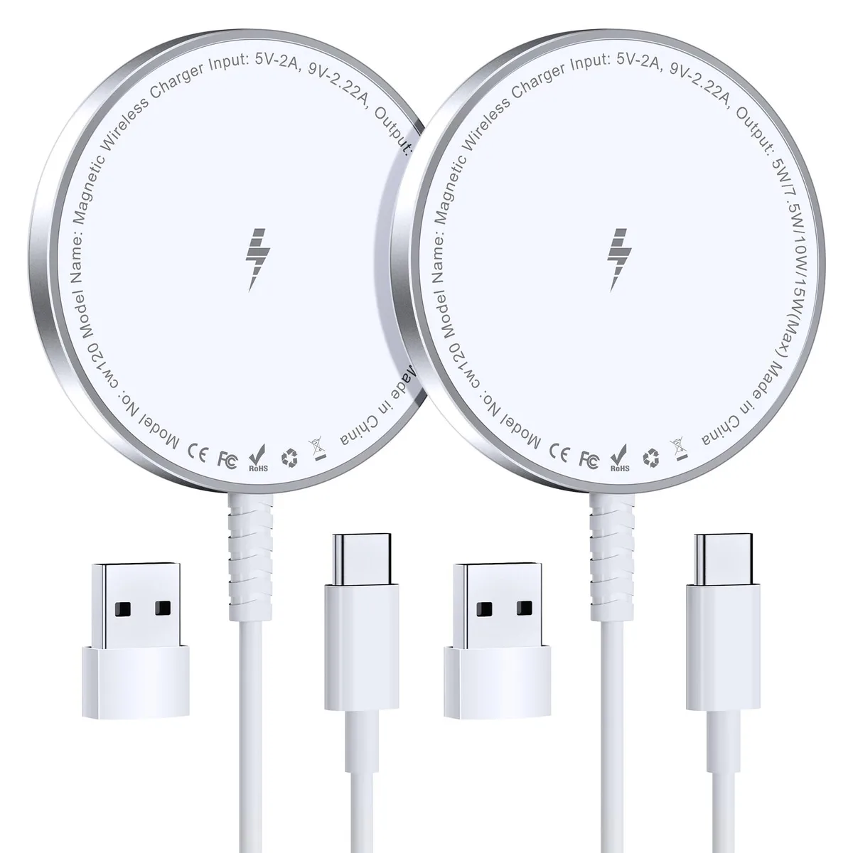No Sew No Sew 2 Pack MagSafe Charger iPhone 17-12 &amp; AirPods — product photo