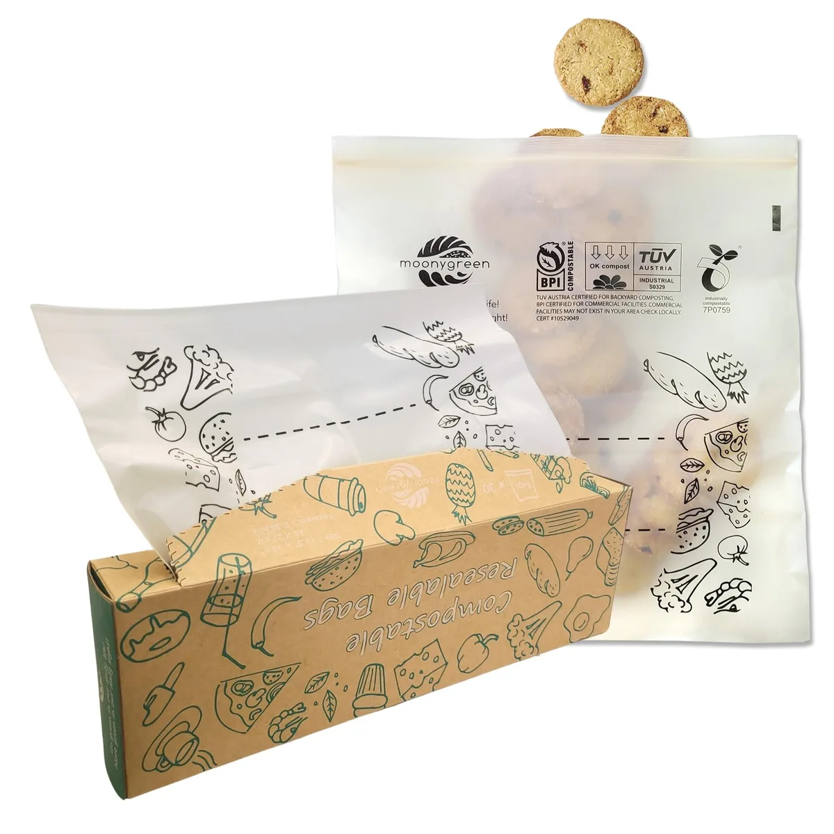 No Sew No Sew MG-GallonBags-30 food storage bags 30 count 10.5 x 10.6 in 1.97 mil — product photo