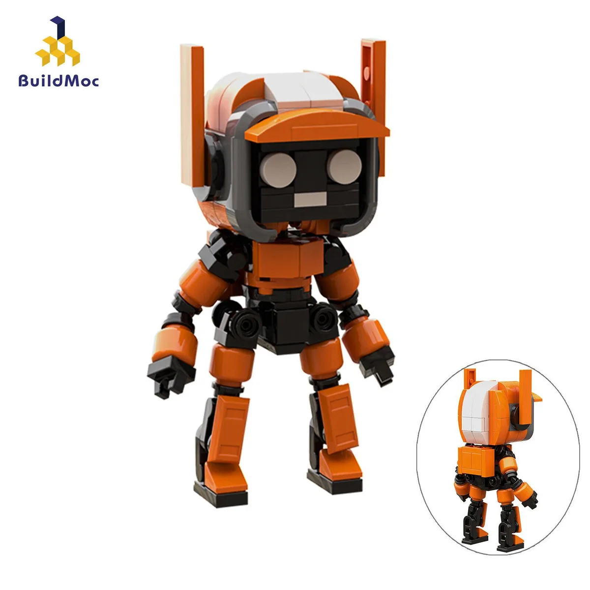 Colourful plastic brick robot kit, 155 pieces, app-enabled building set