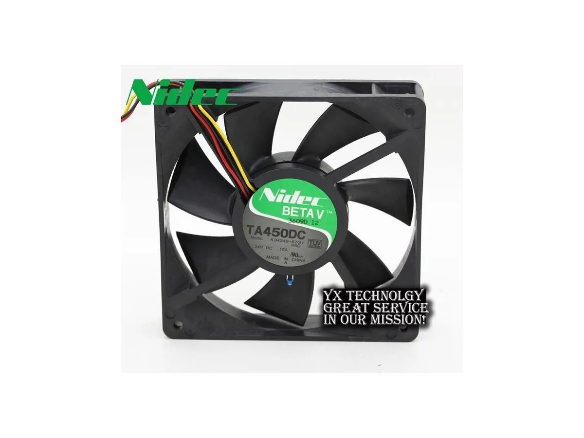 Fans Fans TA450DC A34349-57G1 12cm 12025 24V 0.15A double ball bearing 3-wire case fan — product photo