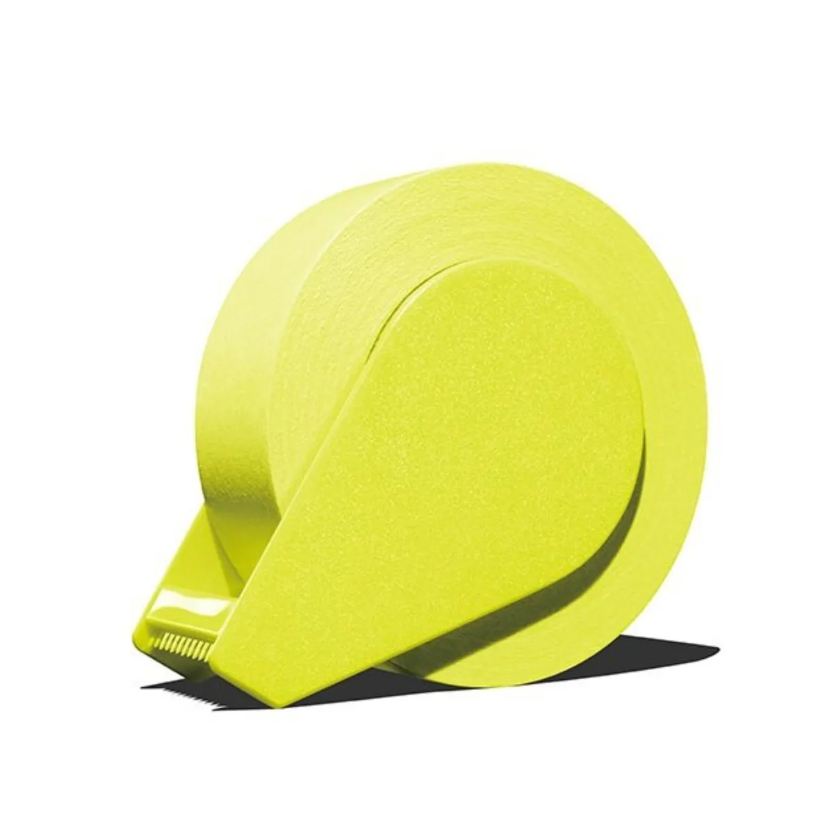 Compact yellow sticky-note tape dispenser, 33 ft roll