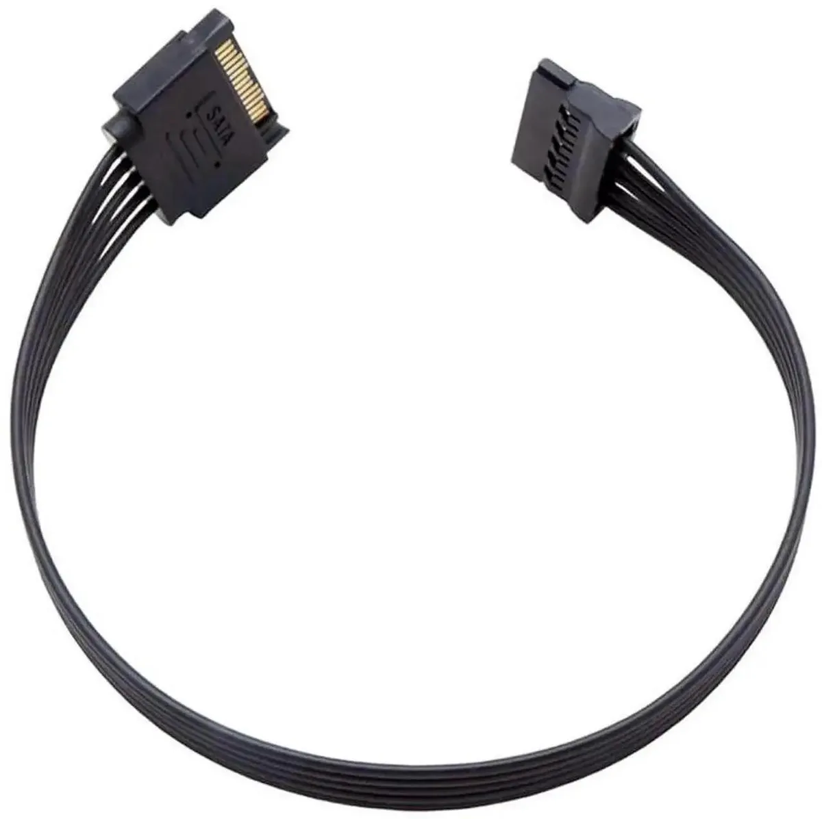 SMUGDESK SMUGDESK 15 Pin SATA Power Extension Cable Male to Female 12.6 Inch 32cm — product photo