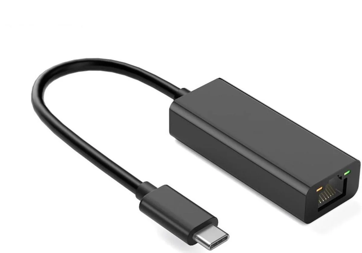 Vszerda Vszerda USB-C to Network Adapter USB 2.0 10/100 Mbps RTL8152 Black — product photo