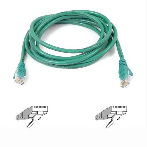 Belkin Belkin A3L980-14-GRN-S network ethernet cable 14 ft Cat 6 green — product photo
