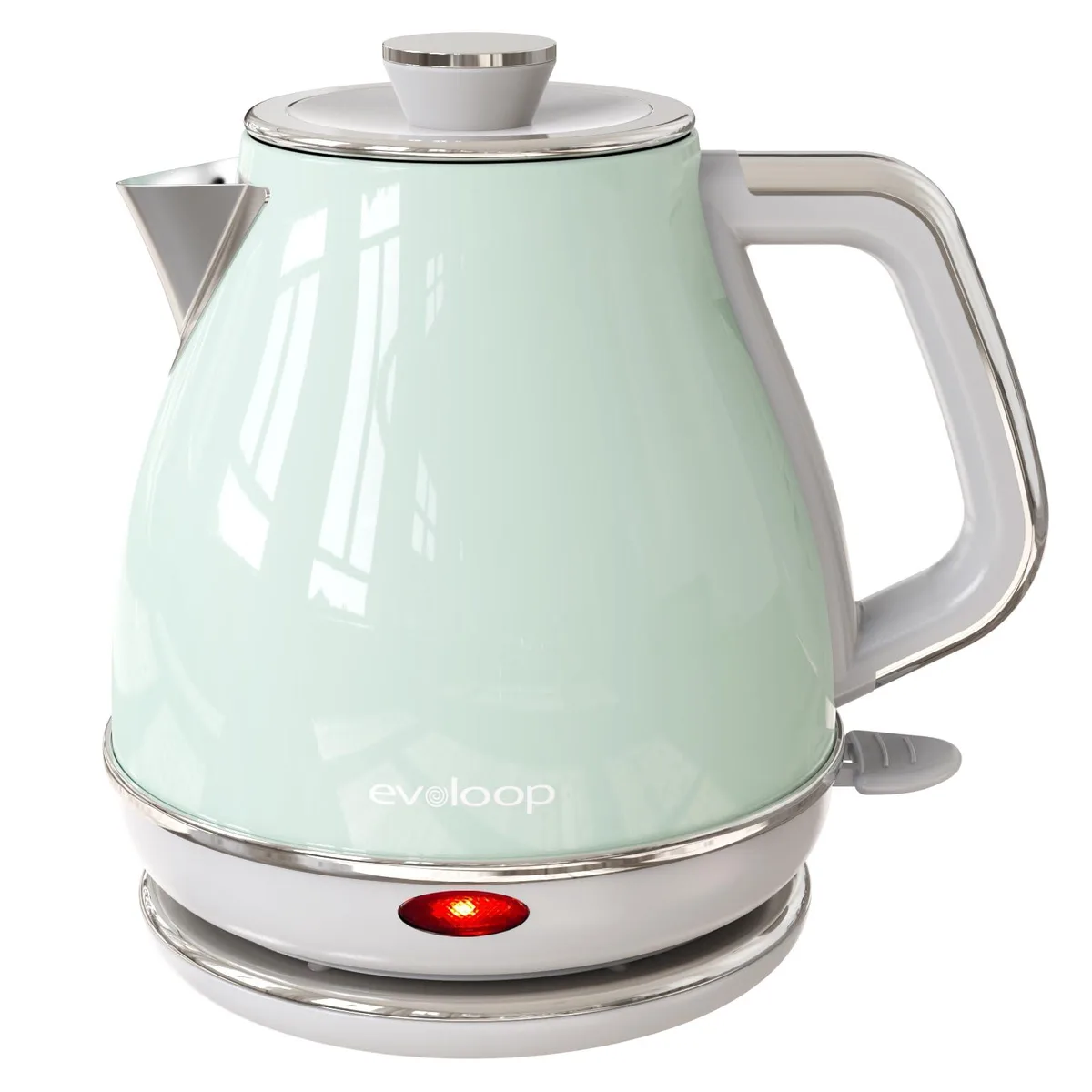  evoloop JK 1.0L 1500W Electric Kettle Green — product photo