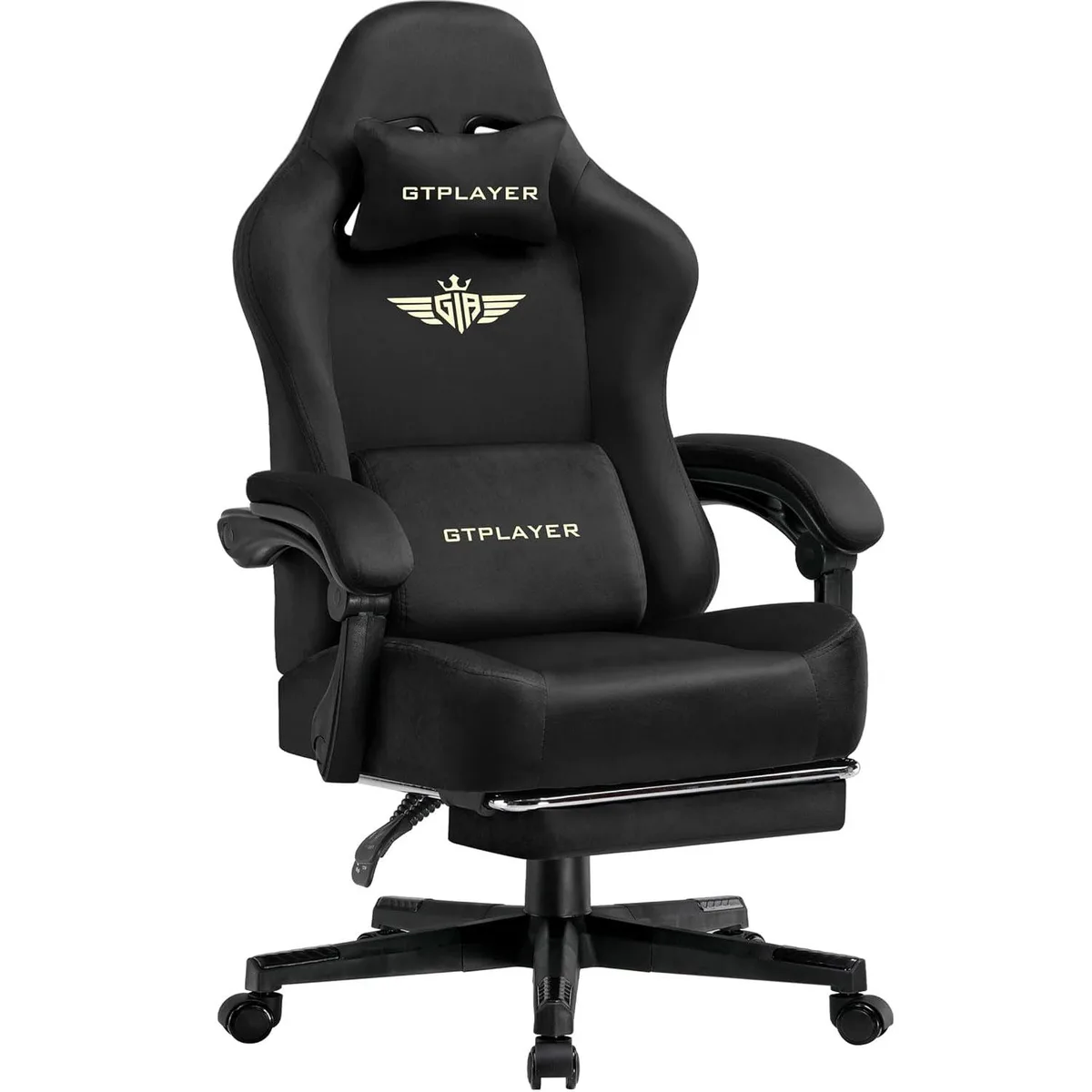GTPLAYER GTPLAYER Gaming Chair Fabric Pocket Spring Black 350LBS — product photo