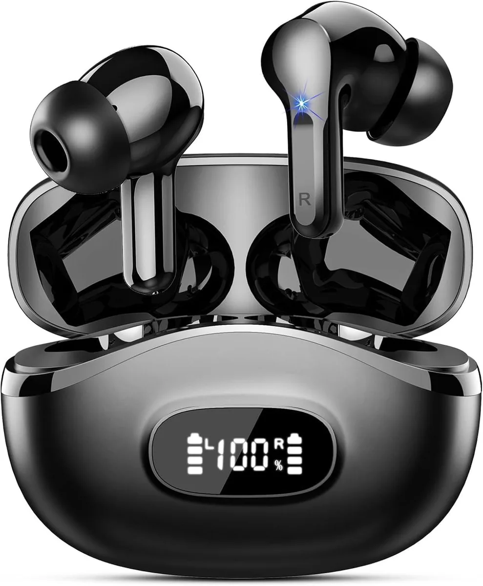 No Sew No Sew I63 Bluetooth 5.4 Earbuds 14.2mm 48H Black — product photo