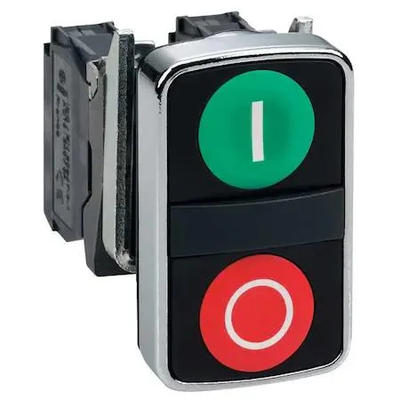 Schneider Electric Schneider Electric 22 mm Pushbutton Operator Flush I O Green Red — product photo