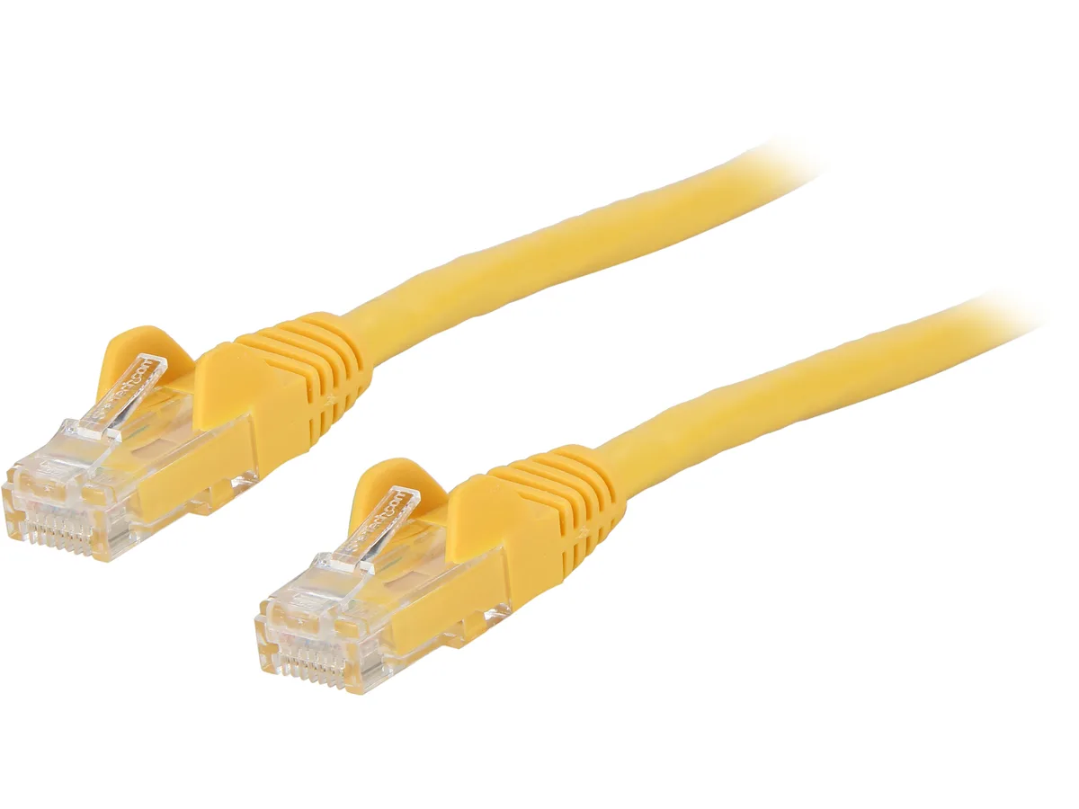 STARTECH STARTECH N6PATCH2YL network ethernet cable 2 ft Cat6 yellow — product photo