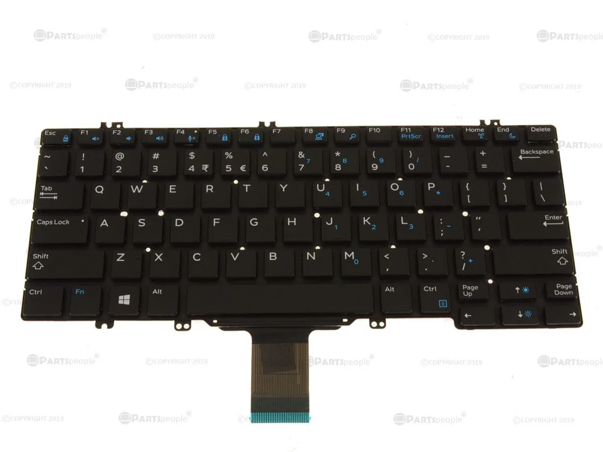 DELL DELL Latitude 5289 7280 5280 7380 Keyboard 1TC47 Non-Backlit Blue — product photo