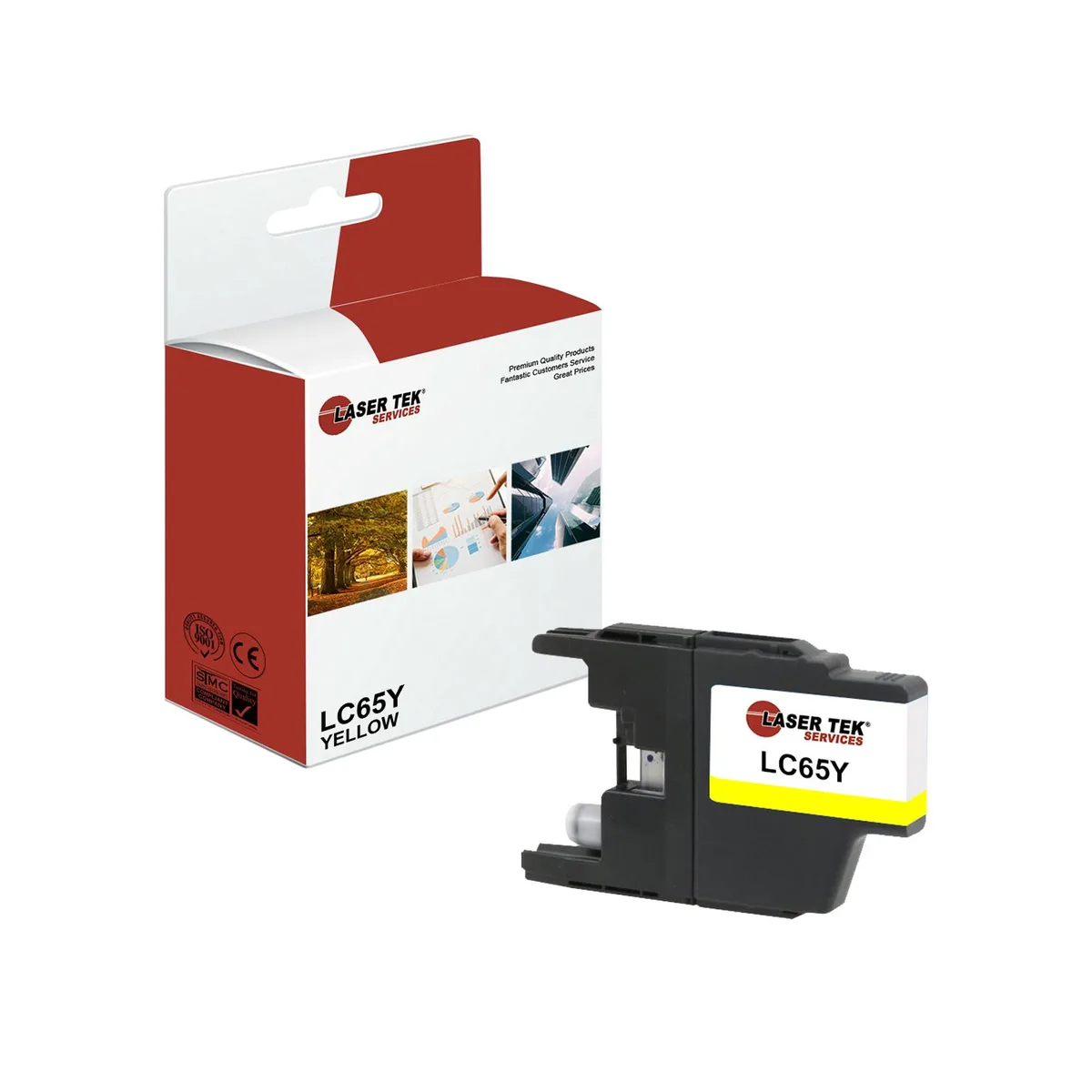Laser Tek Services Laser Tek Services Yellow Compatible Ink Cartridge LC65Y 750 Pages — product photo