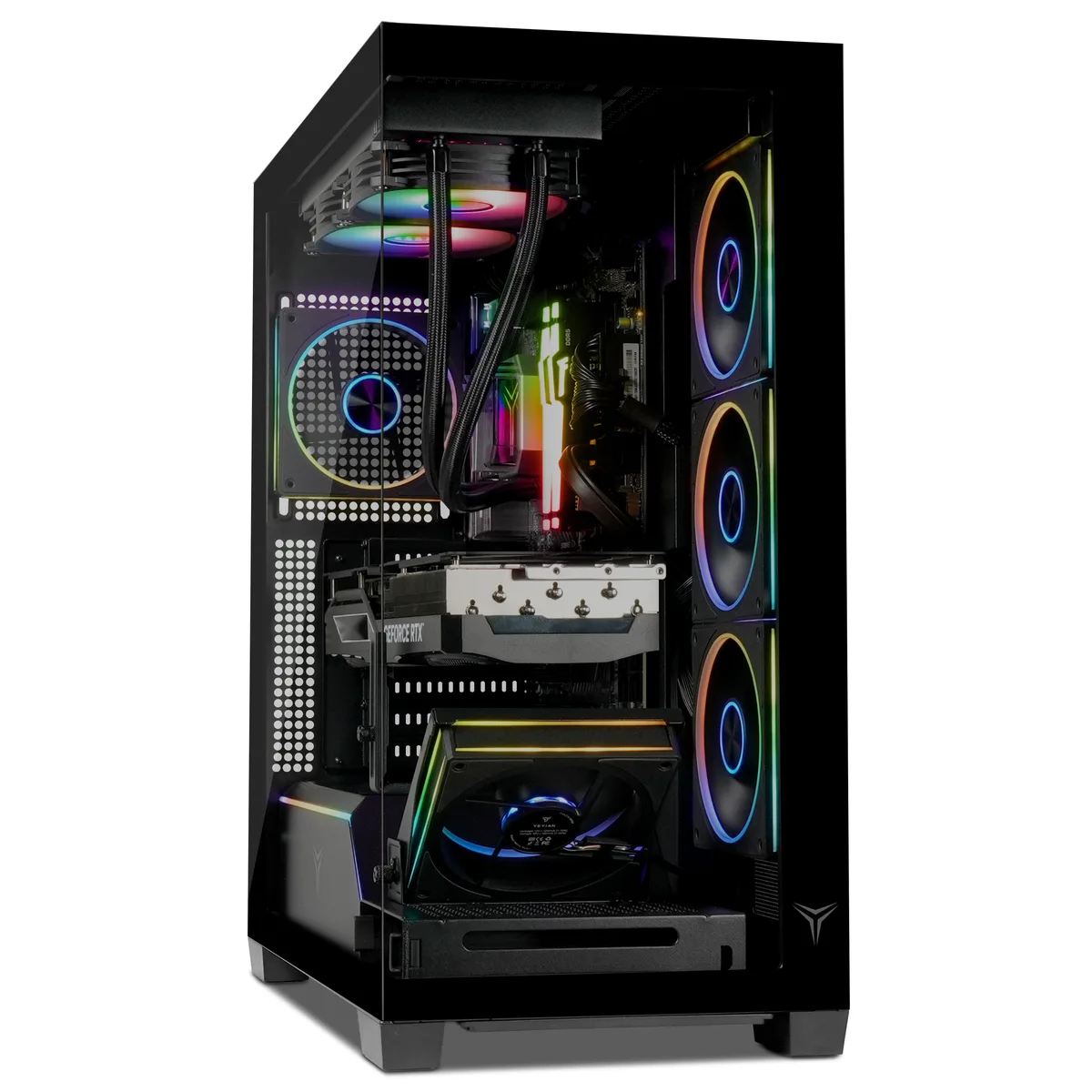 YEYIAN YEYIAN YPA-AX870FC-96XR2N gaming PC Ryzen 7 8700F 32GB DDR5 2TB NVMe Radeon RX 9060 XT 16GB — product photo