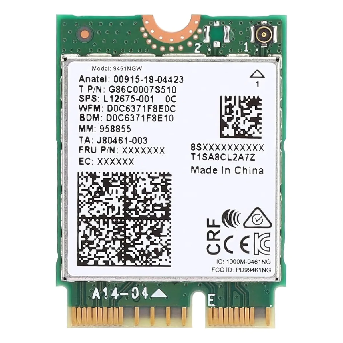 Intel Intel Wireless-AC 9461NGW M.2 network connector — product photo