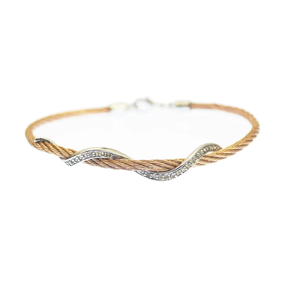 Vandue Corporation Vandue Corporation Serpente Rose Gold/Silver Bracelet — product photo