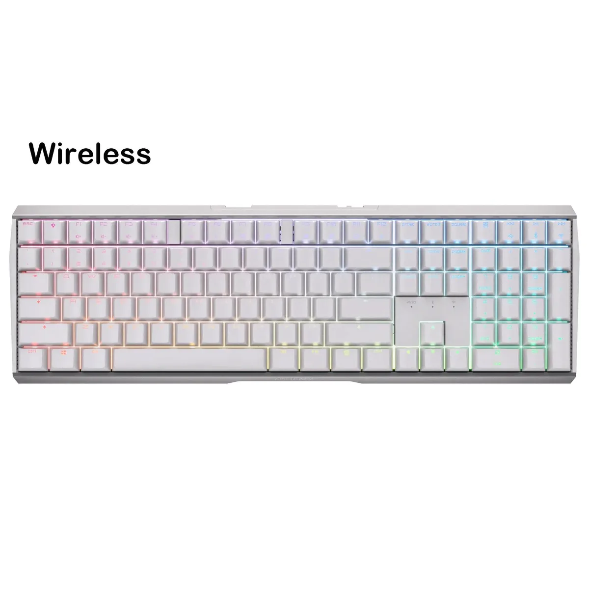 Cherry Cherry MX3.0S RGB White Red Switch 108 Keys Gaming Keyboard — product photo