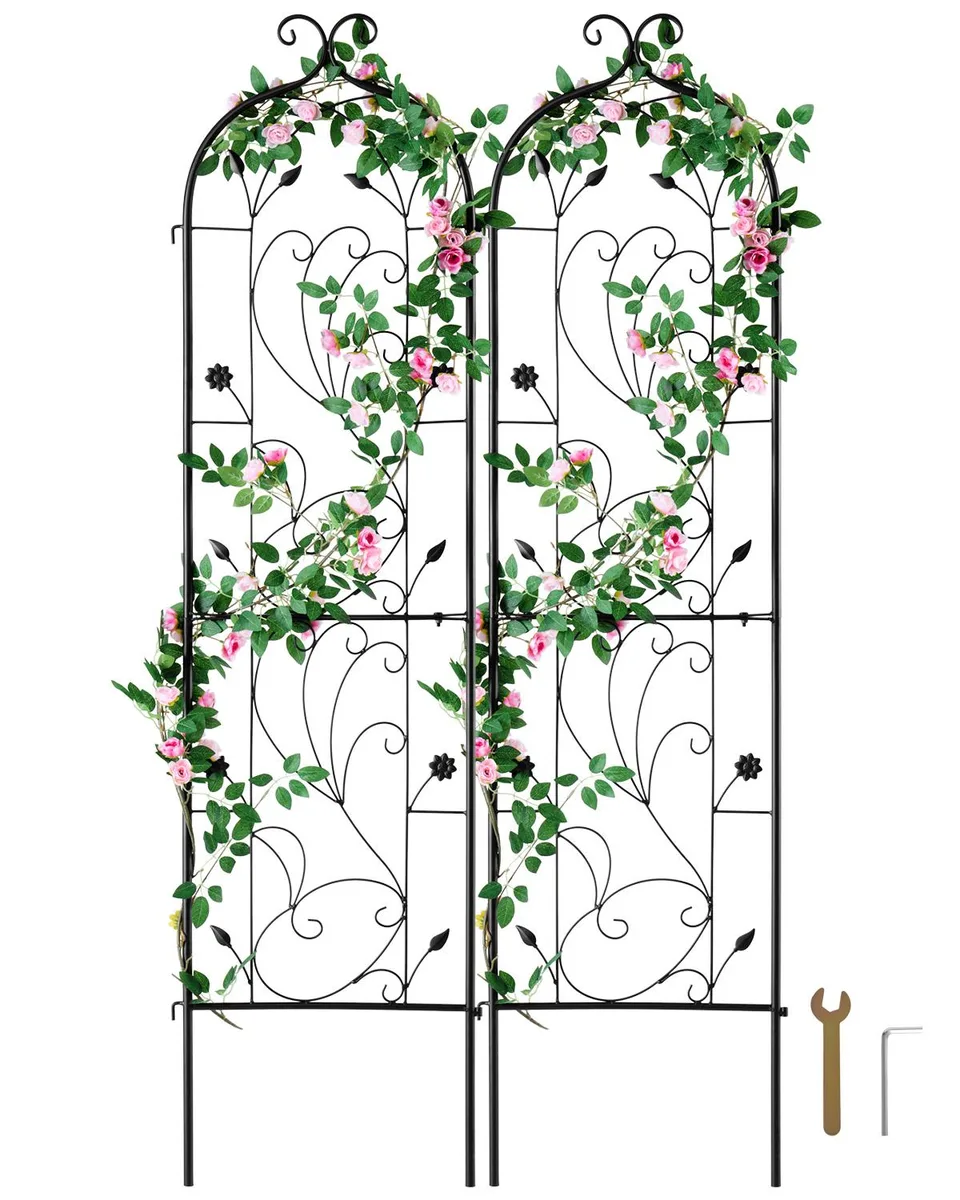 VEVOR VEVOR 2-Piece Garden Trellis 60 x 15 in Black Q195 — product photo