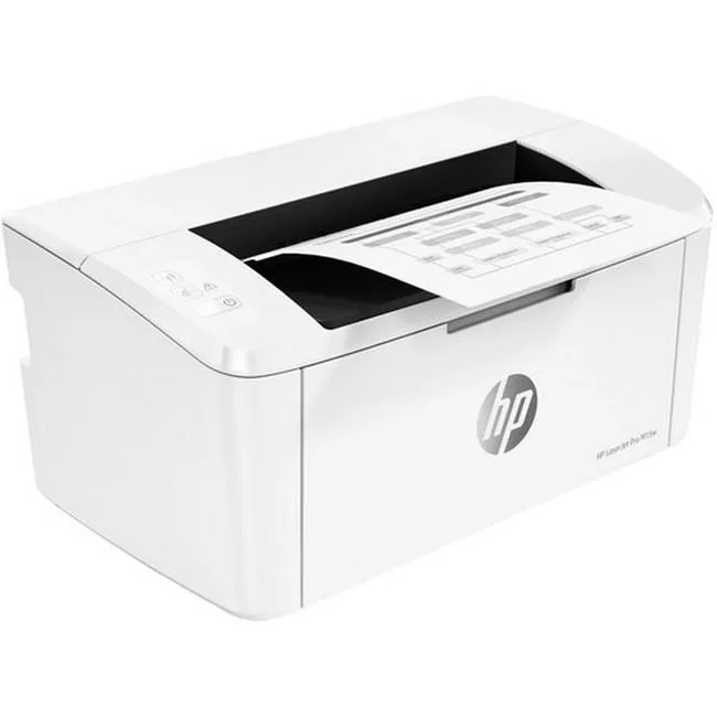 Compact white mono laser printer with toner bundle