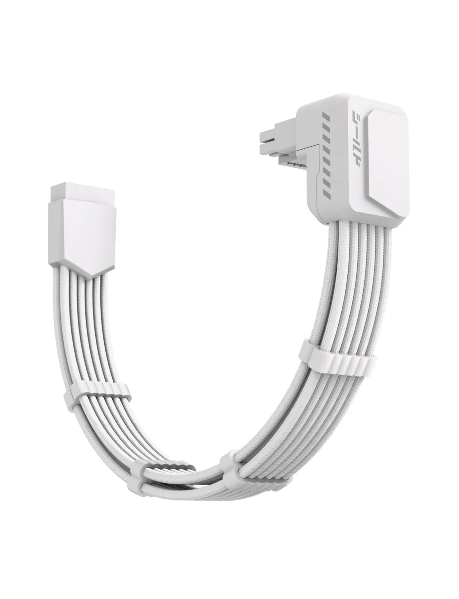 Vszerda Vszerda Shield PCIe 5.1 12V-2x6 GPU Extension Cable 90° White — product photo