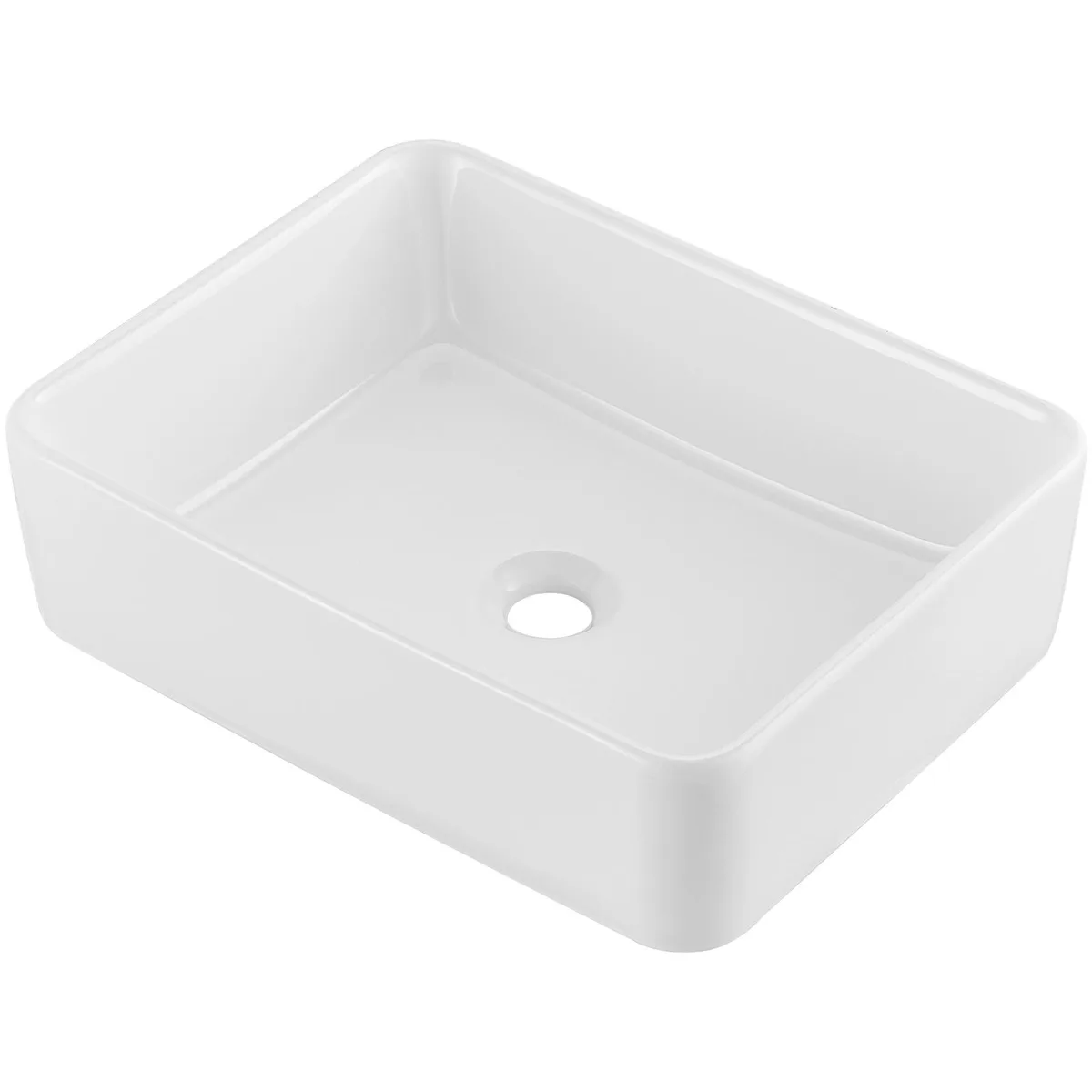 VEVOR VEVOR Rectangle Vessel Sink 19 x 14.7 in White Ceramic RS1237 — product photo