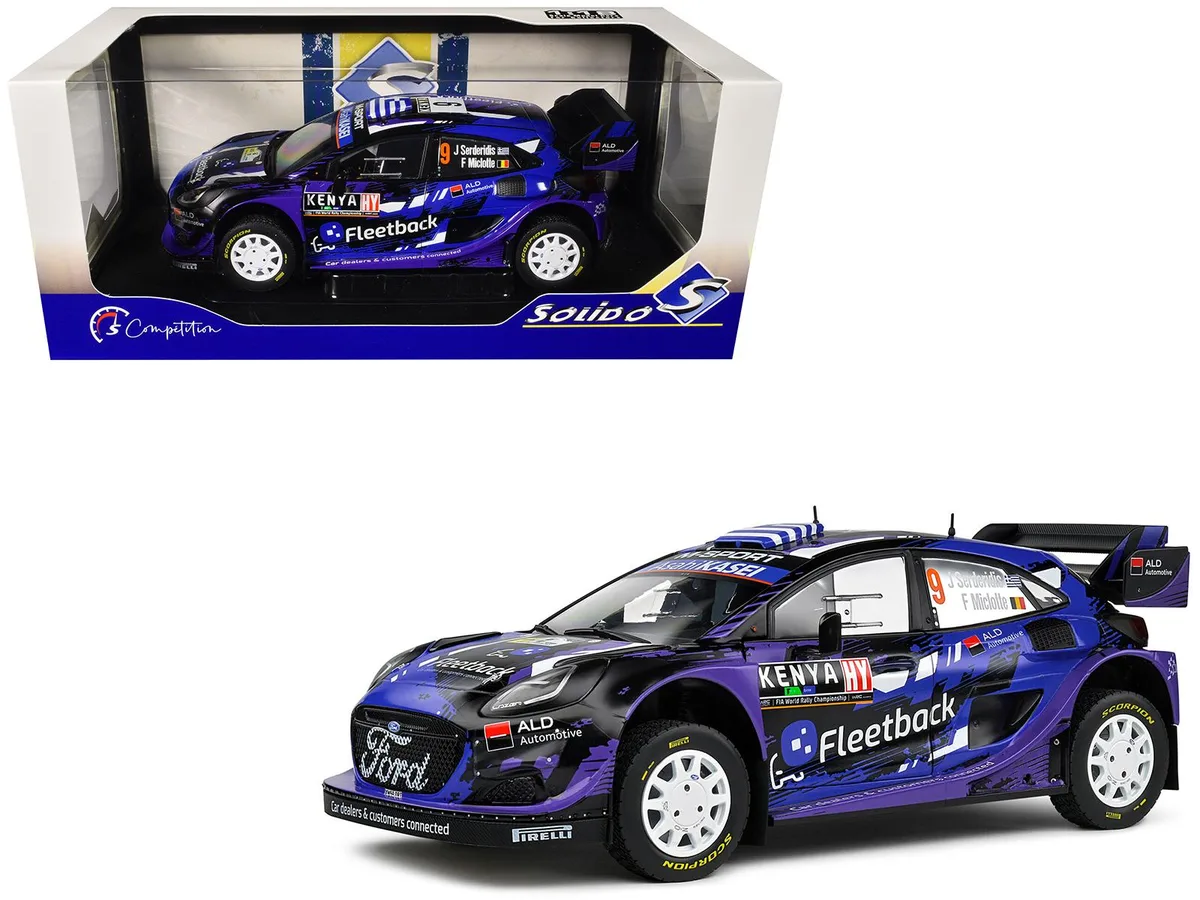 Solido Solido Ford Puma Rally1 Hybrid #9 Safari Rally Kenya 2022 Competition 1/18 Diecast Car — product photo