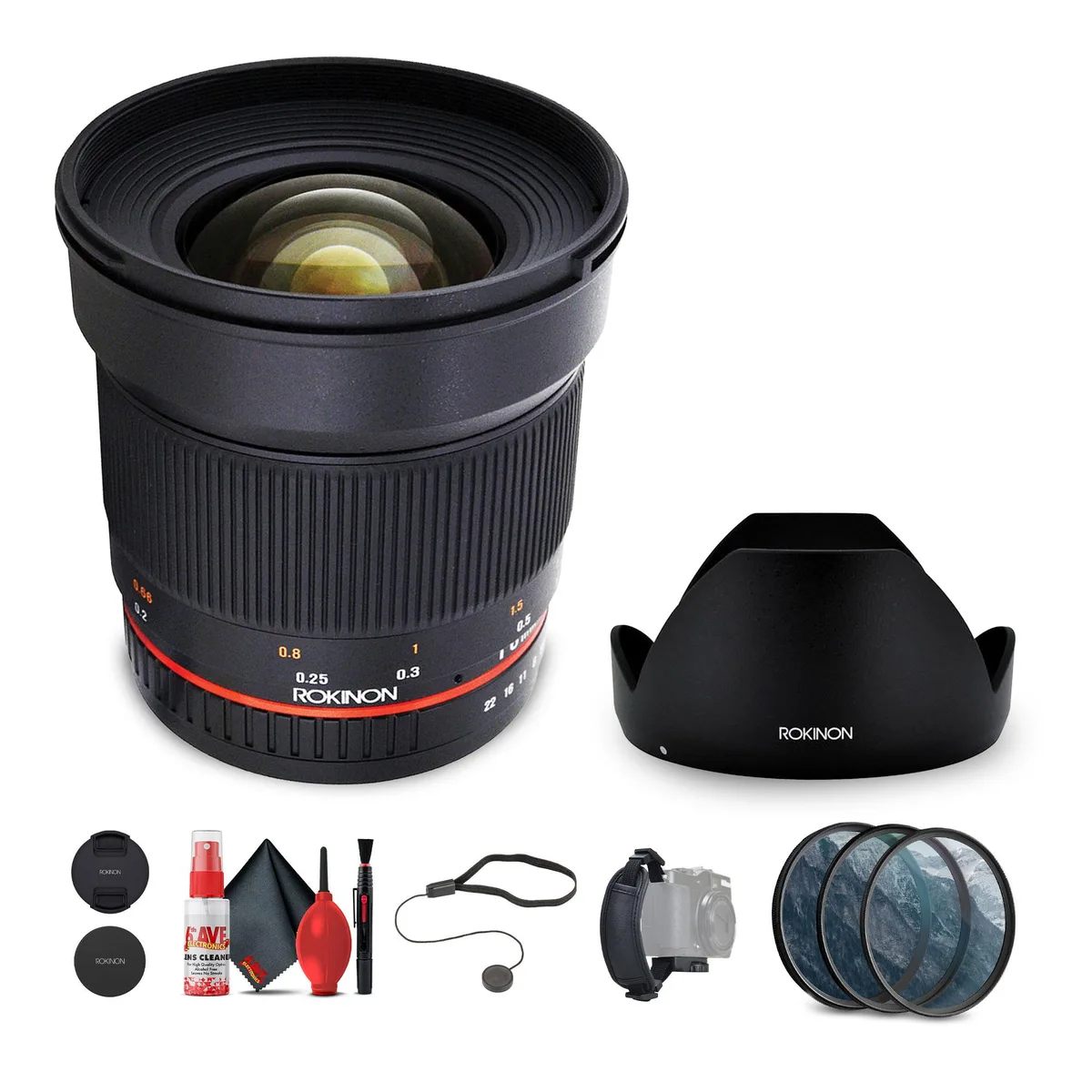 Rokinon Rokinon 16mm f/2.0 ED AS UMC CS Fujifilm X Bundle — product photo