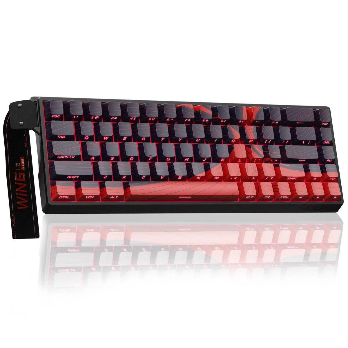 Vszerda Vszerda WIN68 HE MAX Hall Effect Gaming Keyboard 60% 8000Hz Wired USB-C Black&amp;Red-Max Version — product photo