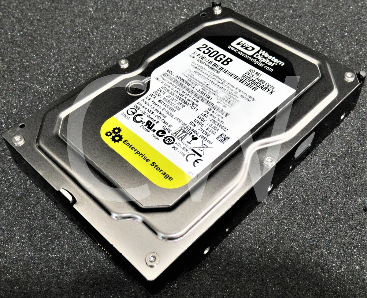 Western Digital Western Digital RE4 WD2503ABYX 250GB 7200RPM 64MB 3.5" SATA internal hard drive — product photo