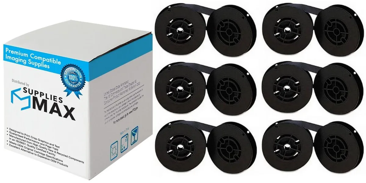 SuppliesMax SuppliesMax 711/810/880/885/895 printer ribbon 6-pack — product photo