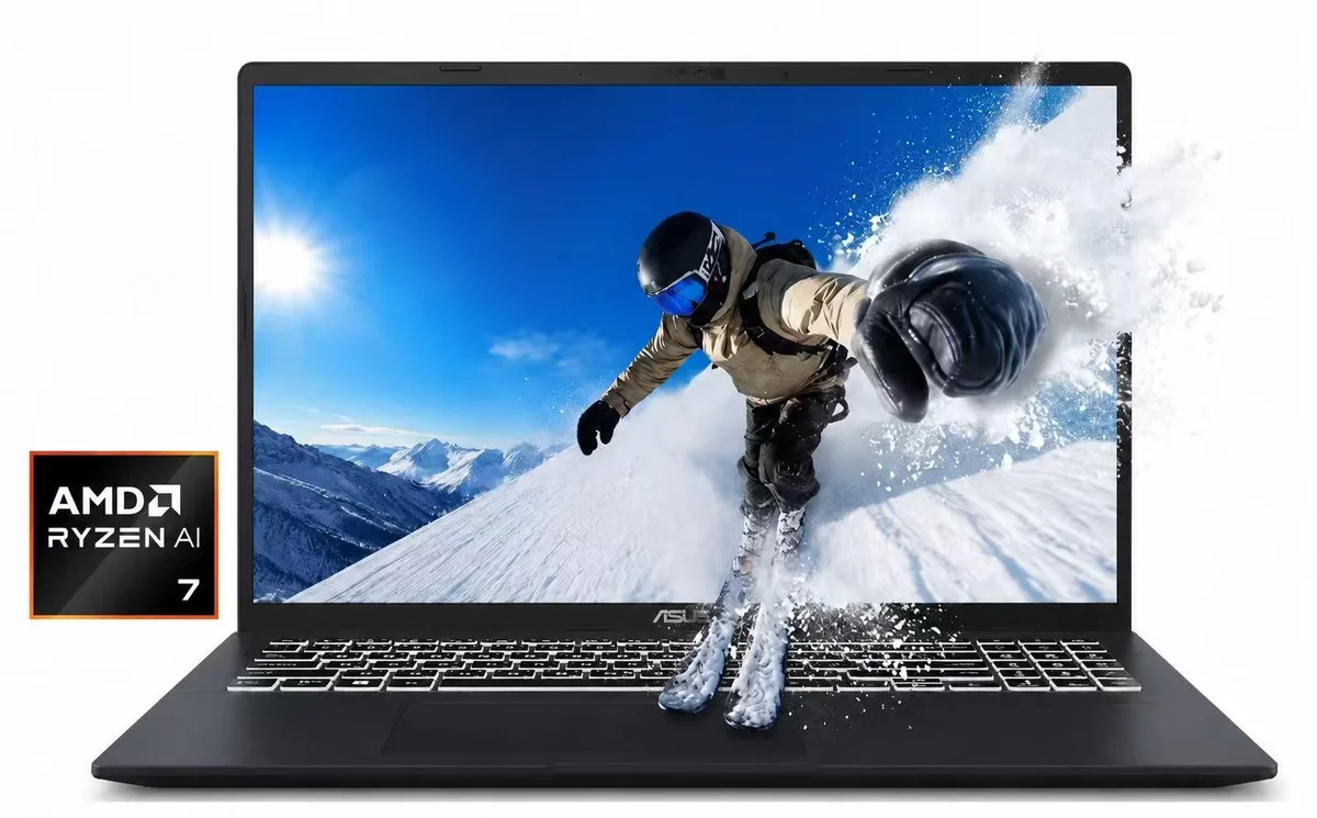 ASUS ASUS VivoBook 16" WUXGA AMD Ryzen AI 7 350 16GB DDR5 512GB SSD Windows 11 Pro Blue — product photo