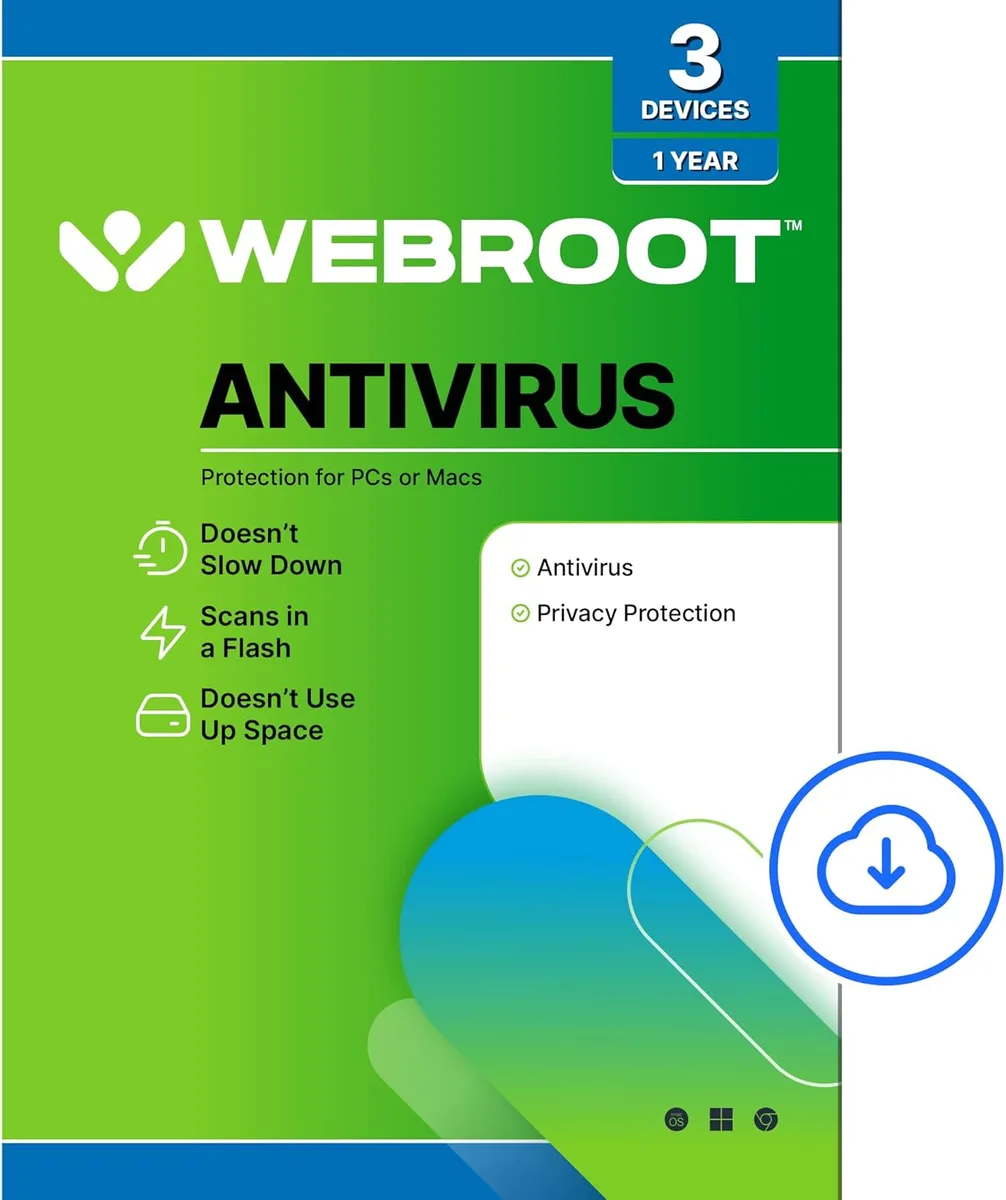 Webroot Software, Inc. Webroot Software, Inc. 25113-16 Antivirus 3 Devices 1 Year Download — termékfotó