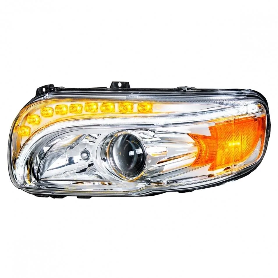 United Pacific Industries United Pacific Chrome Projection Headlight Driver 35802 2018+ Peterbilt 388/389 Automotive Specialty Lighting — product photo