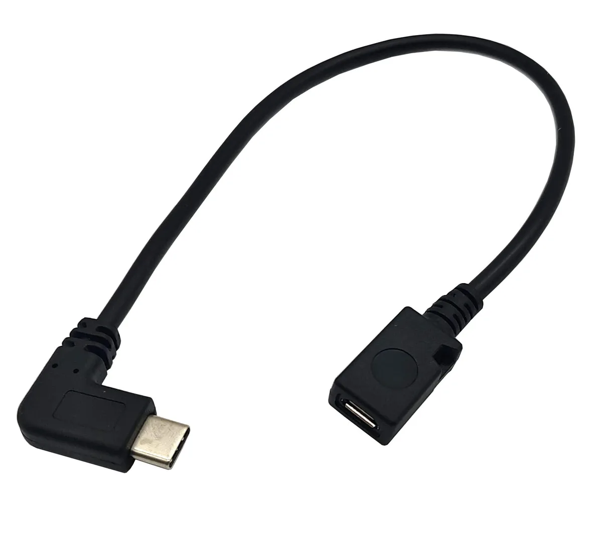 BUCIER BUCIER USB-C Male to Micro USB Female 90° Charging Cable 25cm — product photo