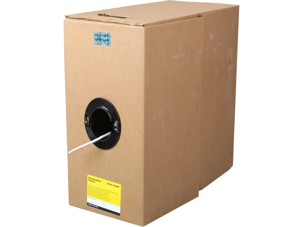 STARTECH STARTECH WIRC6CMPGRY network ethernet cable Cat 6 1000 ft 23 AWG Gray plenum CMP — product photo