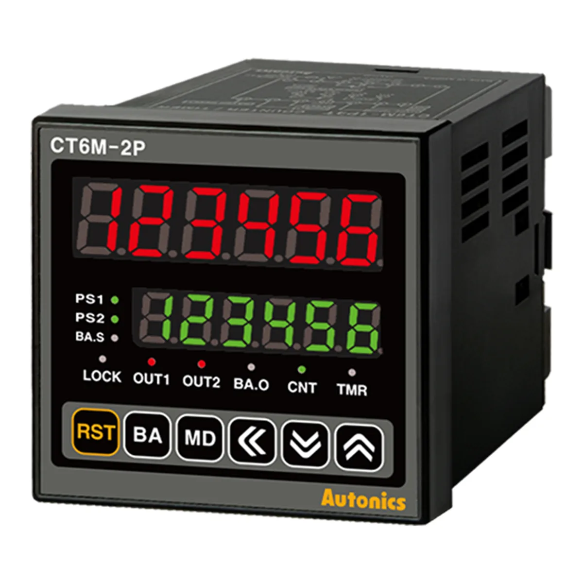 Autonics Corp Autonics Corp CT6M-2P2 6-digit counter timer 24VAC 24-48VDC IP65 — product photo