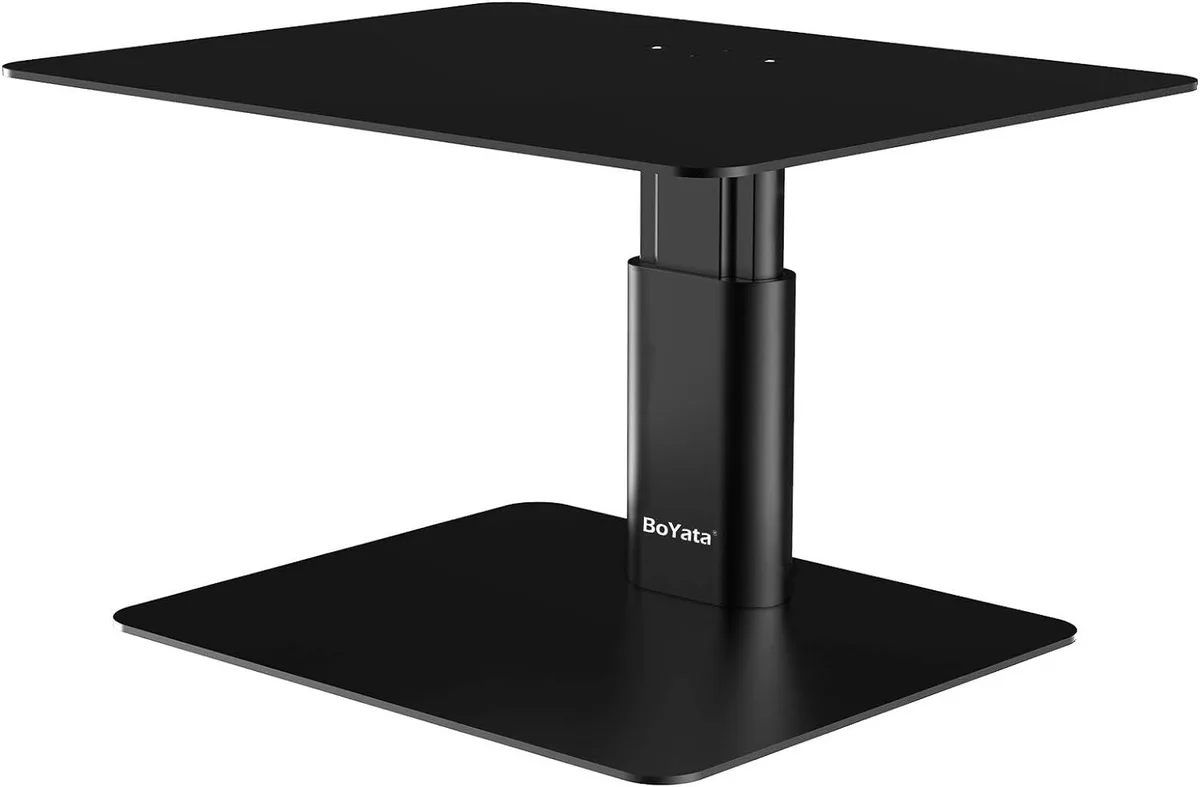 PISKEKAT PISKEKAT Adjustable Metal Monitor Stand 33.06LBS Black — product photo
