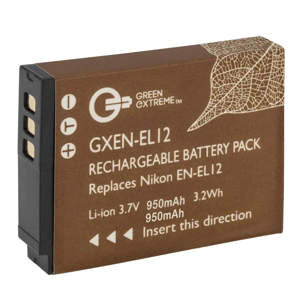 Green Extreme Battery Green Extreme EN-EL12 Lithium-Ion Battery Pack 3.7V 950mAh camera accessory — product photo