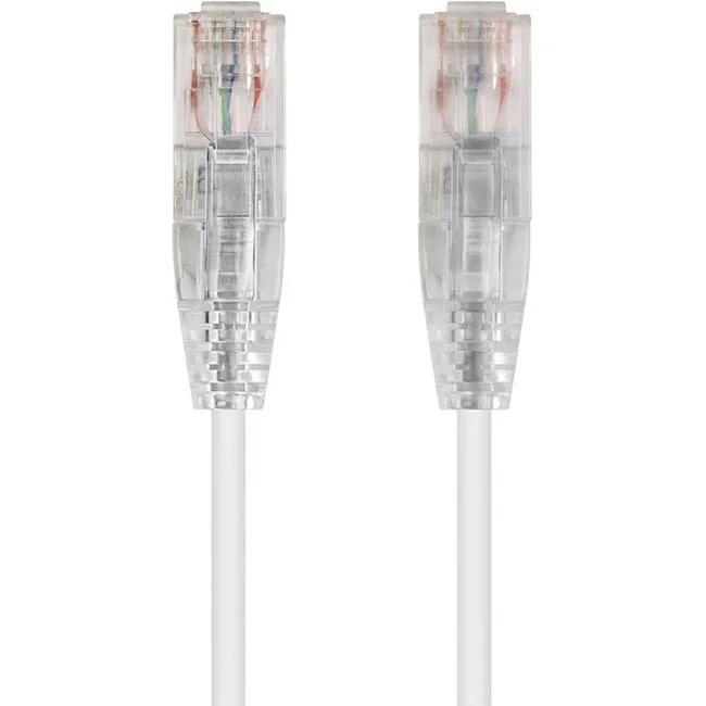 Monoprice Inc. Monoprice 113520 Cat6 Ethernet Patch Cable 1ft White SlimRun 28AWG — product photo