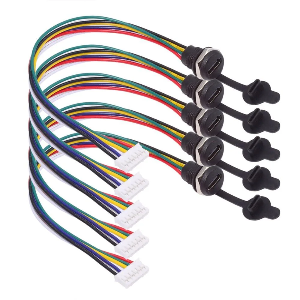 Fervit Fervit USB-C Female to 6-Pin Header Cable 17.5cm 5-Pack — product photo