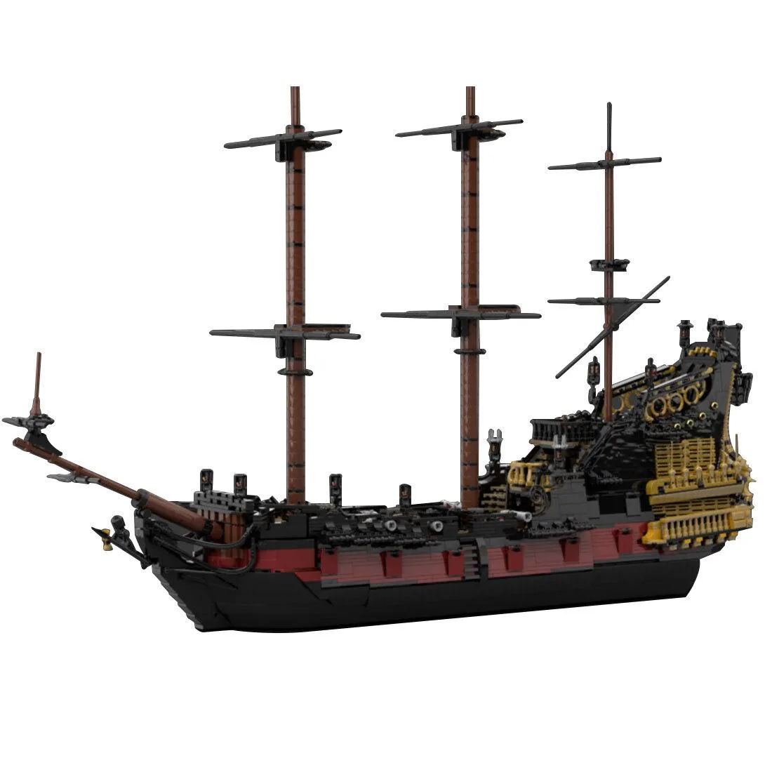 ZITIANYOUBUILD ZITIANYOUBUILD Custom MOC-124924 Queen Annes Revenge Ship 4749 Parts — product photo