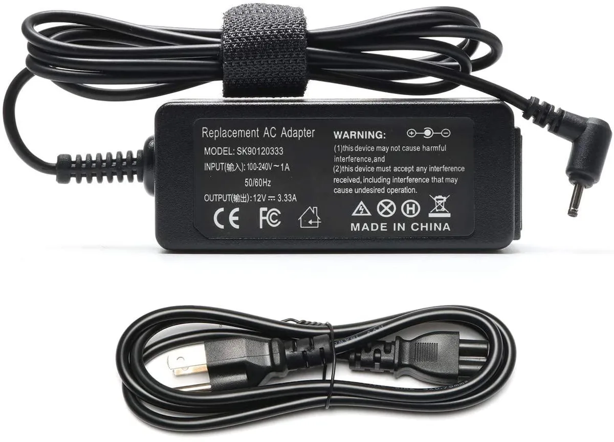 myVolts myVolts 40W AC Adapter 12V 3.33A 2.5mm 0.7mm laptop charger — product photo