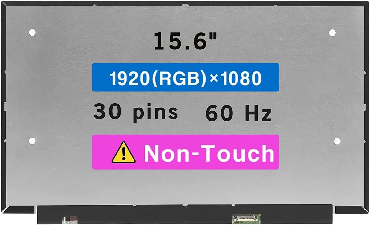 NUOLAISUN NUOLAISUN 15.6" FHD 1920x1080 60Hz 30-pin LCD non-touch laptop screen — product photo