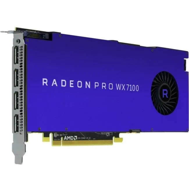 HPE HPE Radeon Pro WX7100 8 GB GDDR5 workstation graphics card — product photo