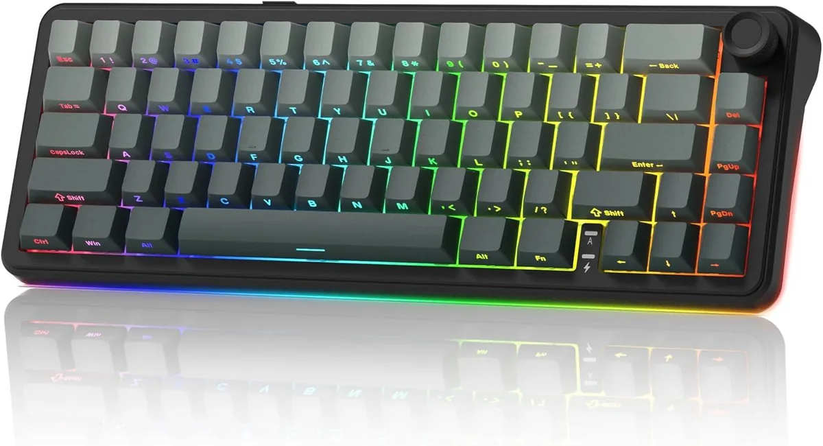 TUKO TUKO L65 60% Mechanical Gaming Keyboard with Knob Black — product photo