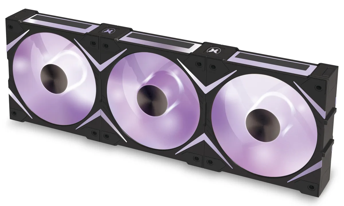 Super Flower Super Flower Hyperlink HL120 ARGB Black 120mm 3-pack case fan — product photo