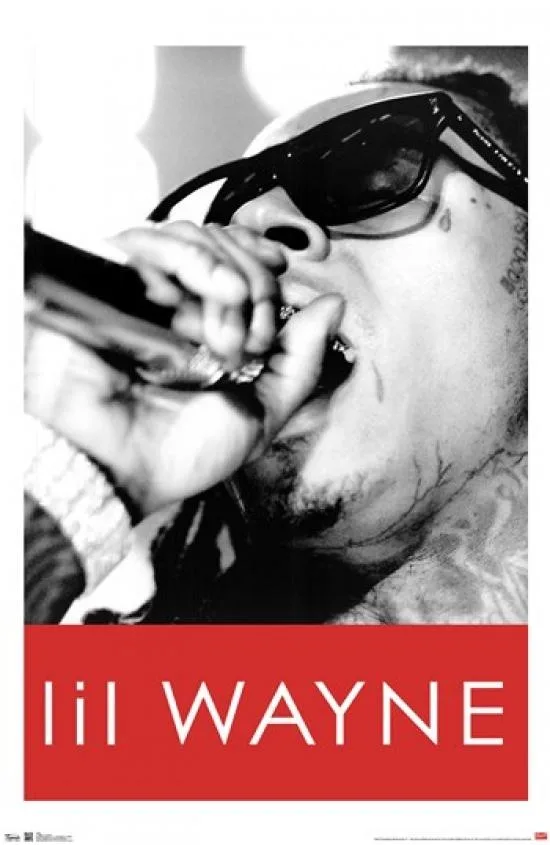 Lil' Wayne close-up poster print 22 x 34 on heavy paper