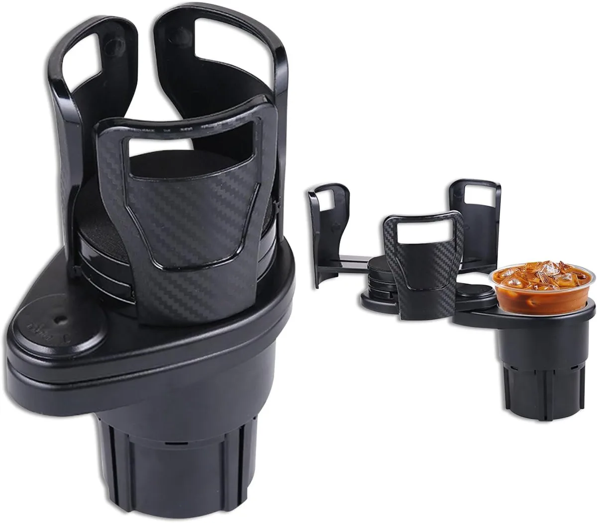 TROPRO TROPRO 360° Rotating Cup Holder Expander 2-in-1 Black — product photo