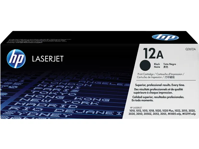 HP HP 12A Q2612A Black Toner Cartridge ~2000 Pages — product photo